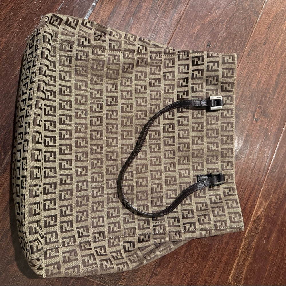 Fendi Black and Brown Monogram Interior